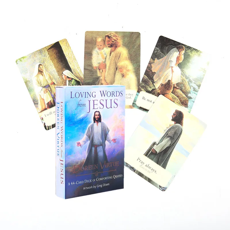 Loving Words From Jesus Tarot Cards Mysterious Divination Tarot Deck Table Games Playing Cards For Family Entertainment