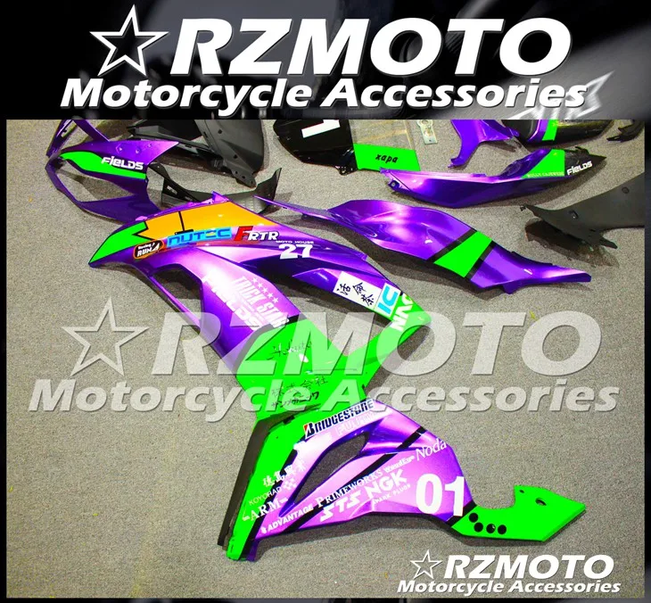 Мотоциклетный обтекатель abs подходит для Kawasaki ZX6R 636 2013- корпусные детали прессформы Магазин № 0508