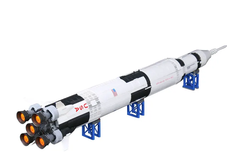 37003 Аполлон Сатурн космическая ракета США модель строительные блоки игрушки для детей Совместимые все бренды 21309