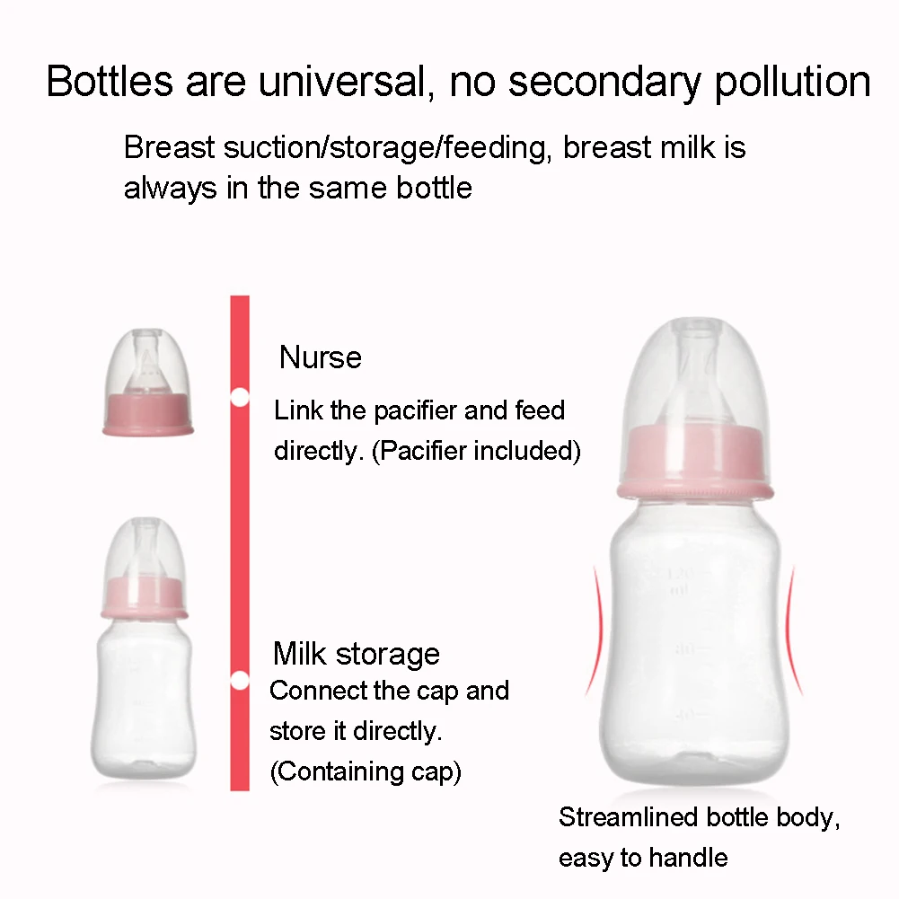 Ручной молокоотсос мощный детский сосок всасывающий 120 мл бутылочки для кормления молока молокоотсосы для беременных бутылочка для кормления ребенка инструмент для кормления