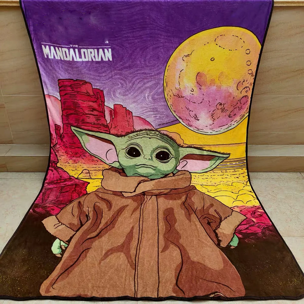 

Baby Yoda Cosplay Blanket Anime Star Wars Mandalorian Cloak Kawaii Warm Accessories