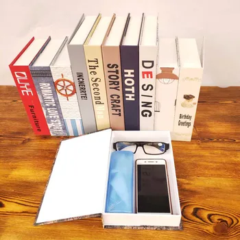 

Fake Book Storage Box Home Decoration Accessor Ornaments Simple Modern Book Model Coffee Shop Hotel Study Soft-fitting Props