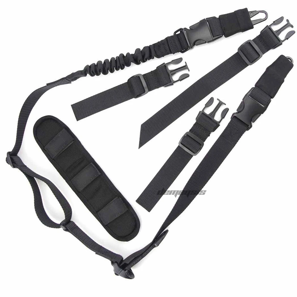 Регулируемый Открытый охотничий ружье слинг съемный одноточечный 2 точечный тактический боевой винтовочный слинг страйкбол стрельба пистолет слинг