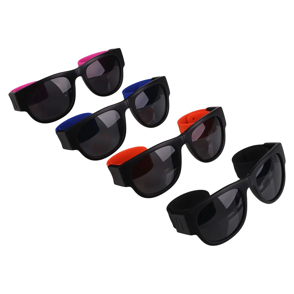 Открытый Унисекс Pops Slap браслет с застежкой Стиль Солнцезащитные очки лето UV400 бег