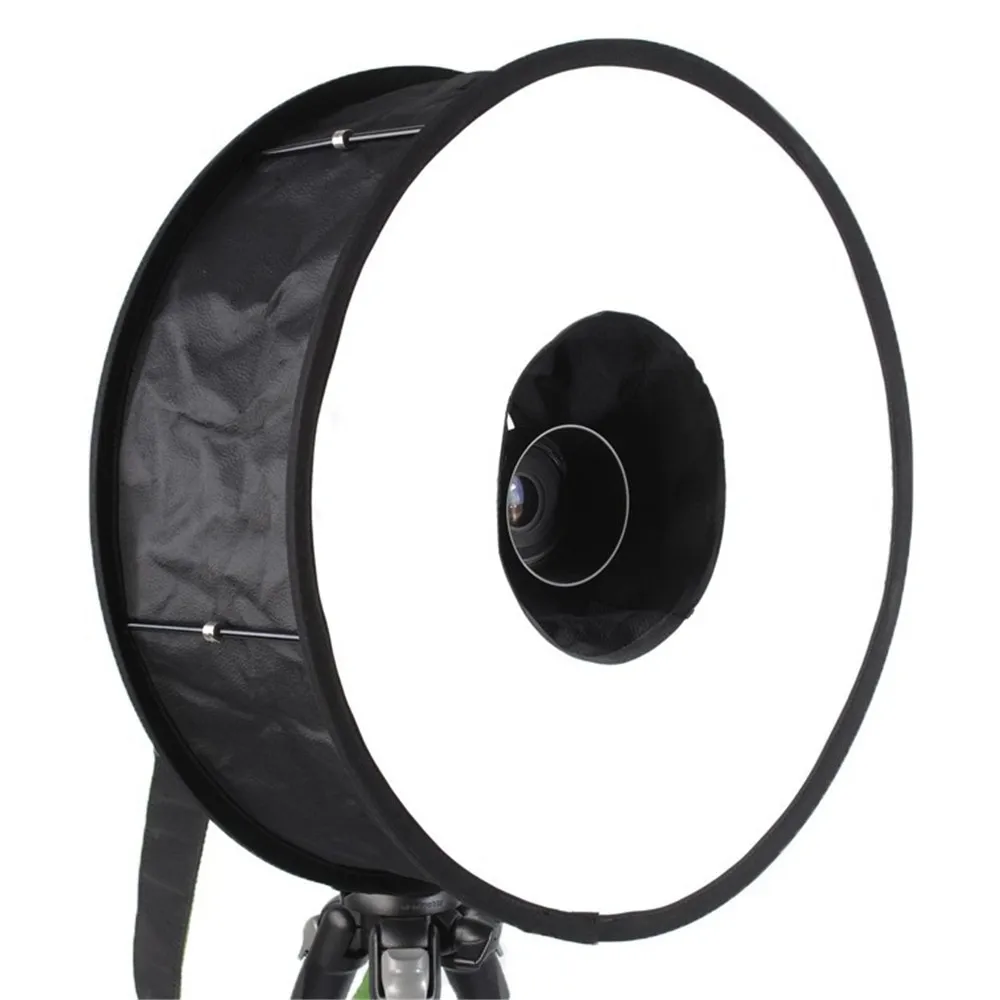 YIXIANG кольцевой софтбокс для вспышки SpeedLite светильник 45 см складной Difusor Макросъемка софтбокс для Canon Nikon Nissin Metz скоростной светильник