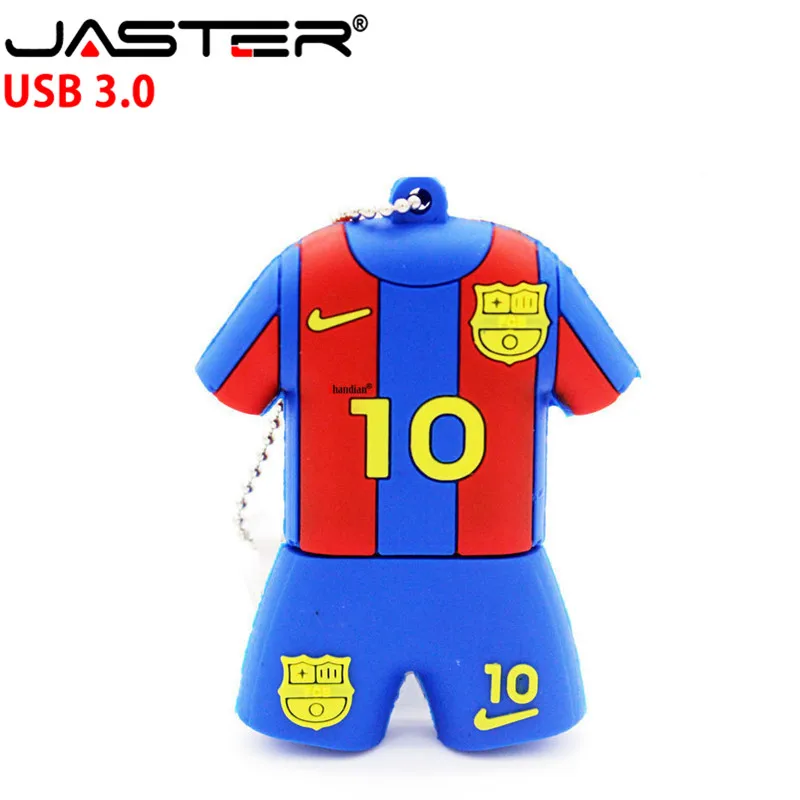 JASTER 3,0 Барселона футбольная Джерси Barca Messi флешки, usb флеш-карта диск 4 ГБ 8 ГБ 16 ГБ 32 ГБ футбольный флэш-накопитель подарок