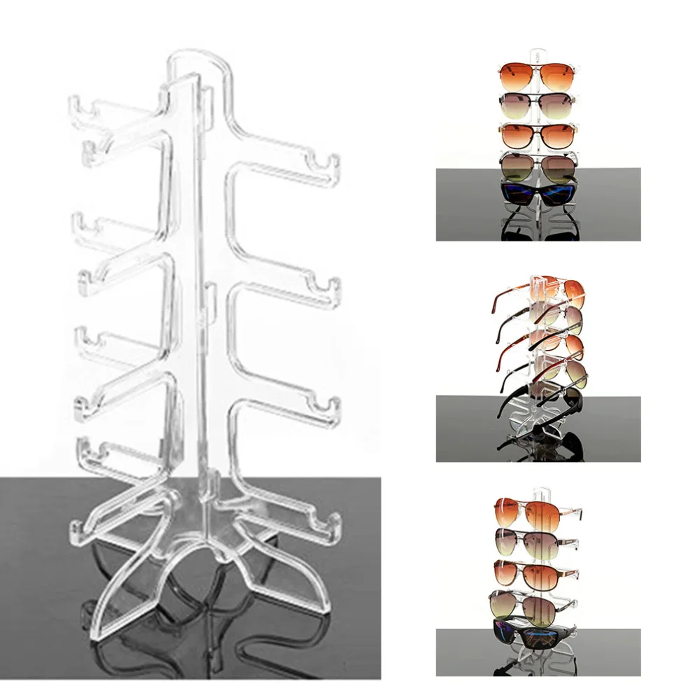 Портативный 4 слоя подставка для солнцезащитных очков для очков оправа для очков Дисплей стенд очки показать стент держатель Перевозка груза падения