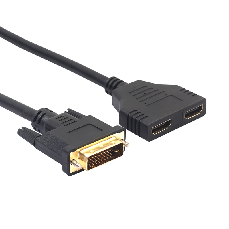 В коробке Pro DVI24 к HDMI переходники для кабеля DVI 24 + 1 штекер вход двойному выход