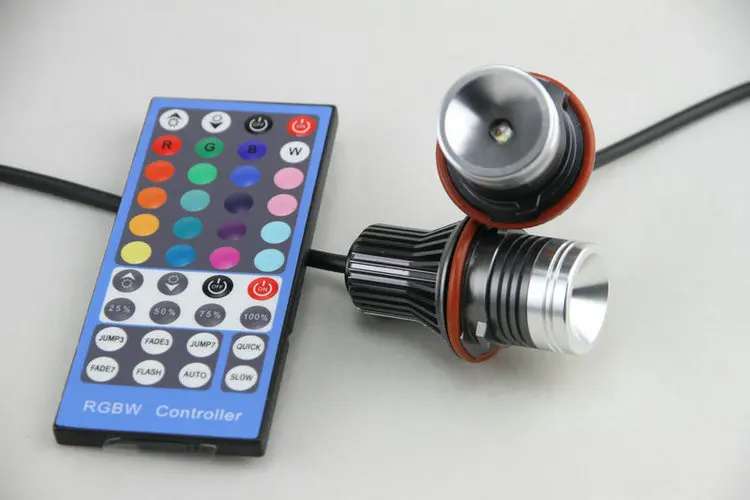 2015 new arrival one set E39 RGBW IR reomte control led angel eyes RGB led marker (16)