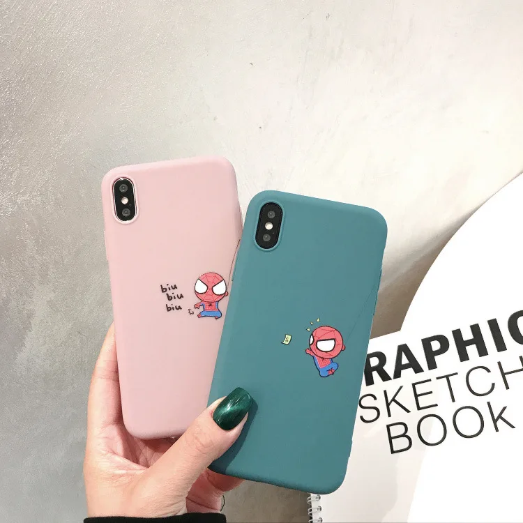 

Cartoon Cute Spider-Man Phone Drop-Resistant Protective Case Case for iPhone 8 Plus Case for iPhone 6 Case