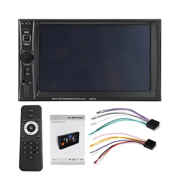 

7653TM 7" HD 2DIN Backlight Touch Car Radio FM Stereo MP5 MP3 Player with Mirror-Link Function Support TF AUX