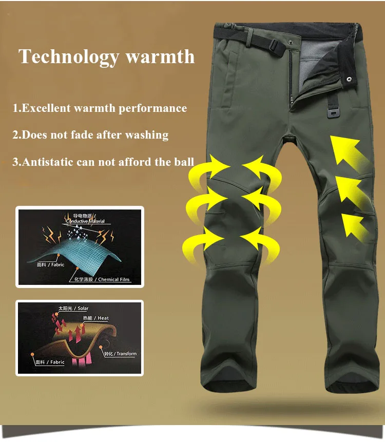Женские Теплые Зимние флисовые штаны с подкладкой из плотного флиса, камуфляжные штаны, теплые водонепроницаемые ветрозащитные женские штаны PM24