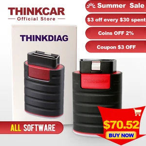 Image 1 - THINKCAR ThinkDiag Car Diagnostic Tool Free 1 Years Action Test ECU Coding All System Code Reader Auto Scanner 15 Reset Service