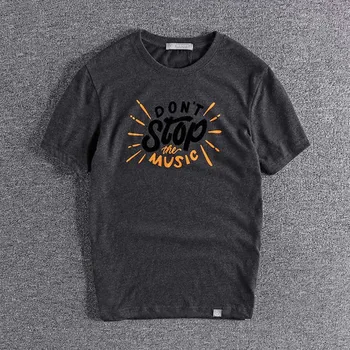 

2020 summer men's short sleeve T-shirt flocking letter printed youth Top Men's slim European and American half sleeve shirt 028