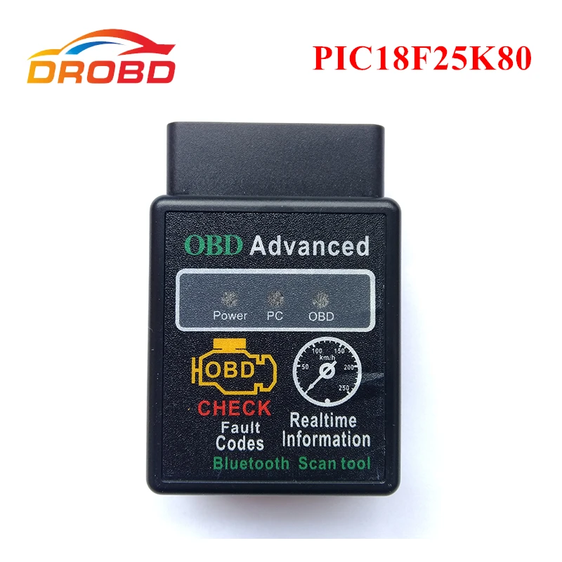 Диагностический инструмент OBD2 ELM327 V1.5 с чипом PIC18F25K80 ELM 327 в 1 5 Bluetooth 3 0 для Android