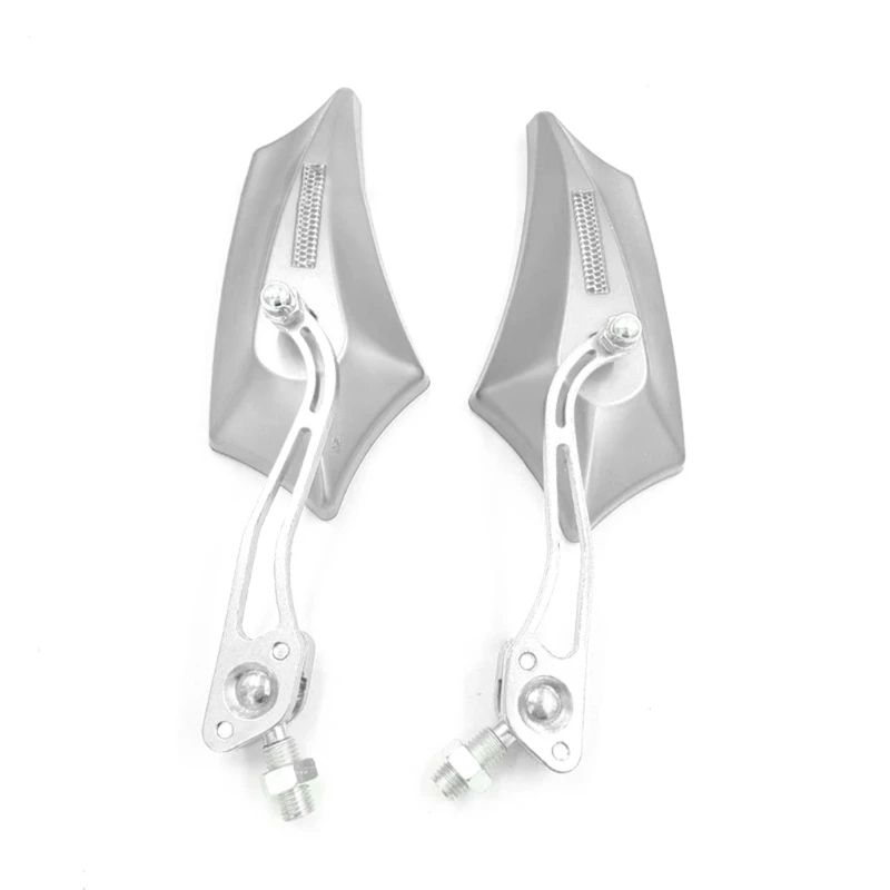 Modified Rear Mirrors Motorcycle Scooters Rear View Mirror Side View Mirrors Left Right Side 8mm 10mm N0HF 2x
