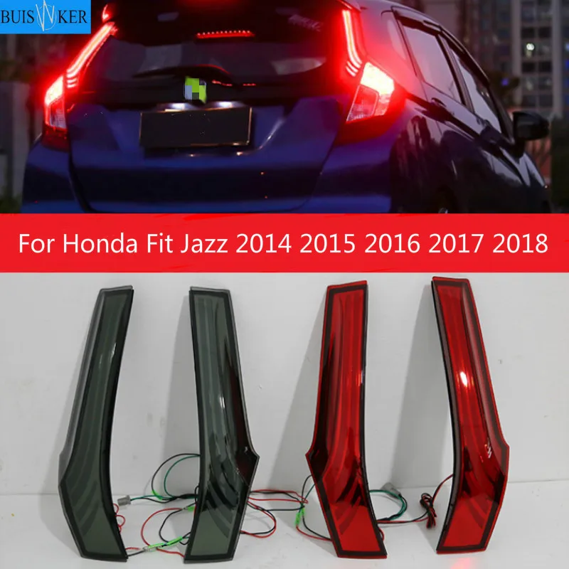 

Автомобильная светодиодная сигнальная лампа для Honda Fit Jazz, задний противотуманный фонарь, задний светильник мпер, стосветильник, 1 компл., для Honda Fit Jazz 2014, 2015, 2016, 2017, 2018