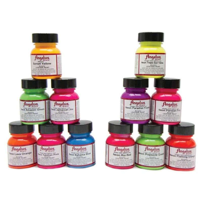 Leer Neon Schoenen Verf Handgeschilderde Aangepaste Canvas Sneakers  Kleurstof 25Ml/Fles Acrylverf Kleur Pigment|Leathercraft Accessories| -  AliExpress