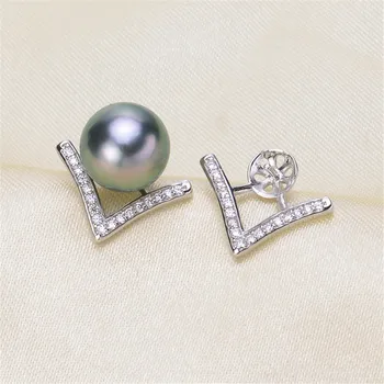 

Pearl Earrings fittings factory diy jewelry making Earrings Base Settings Gold Filling Classic Earrings Findings for Women charm