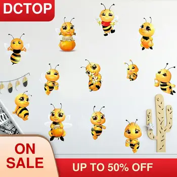 

Cartoon Honey Bee Sticker Waterproof Decal Gift Home Decoration for Wall Children 's Room Nursery School Boy Girl Bedroom