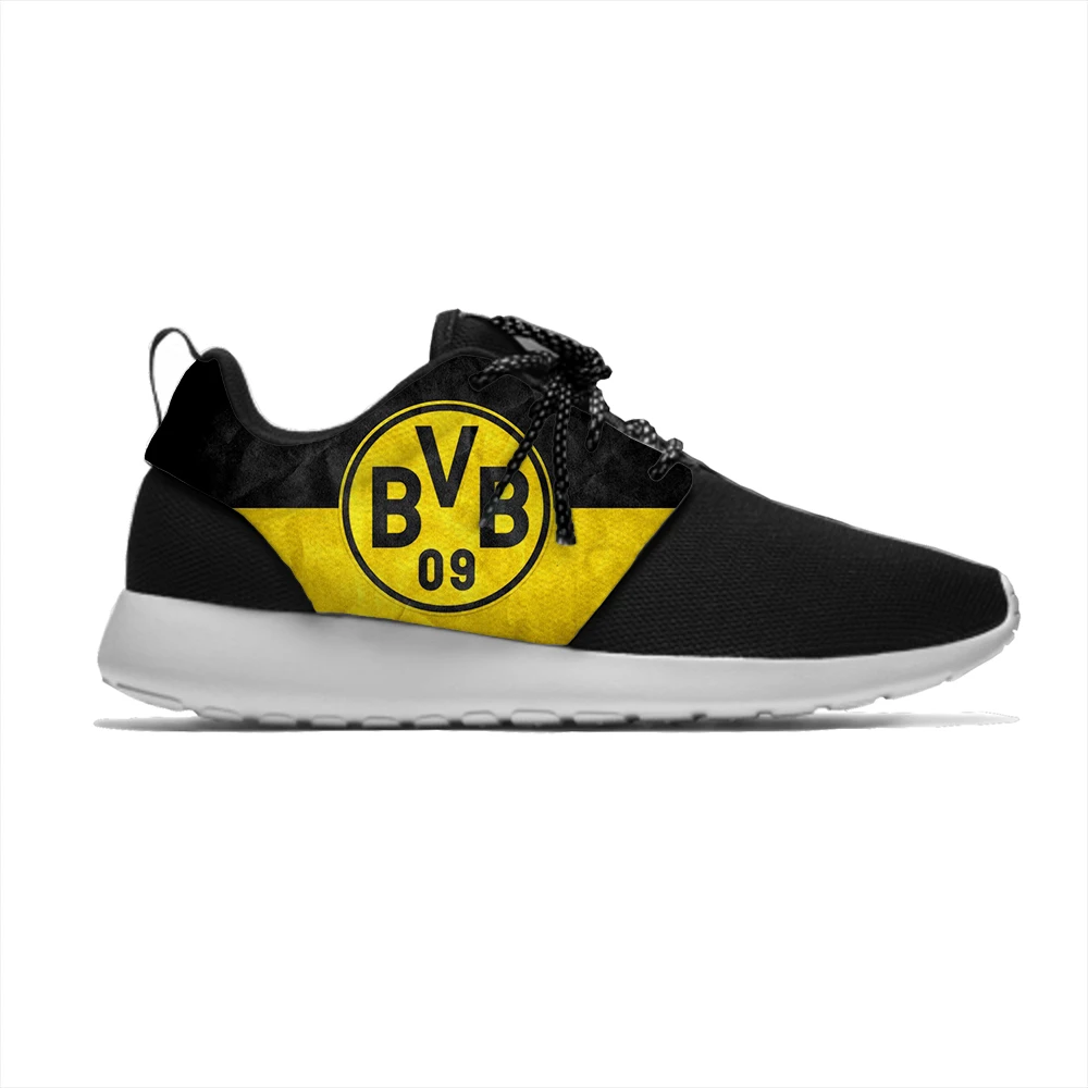 Dortmund Lightweight Sport Breathable Casual Sneakers Men/Women Borussia Soccer Football Fans Running Meshy Athletic Shoes - Цвет: Borussia Dortmund