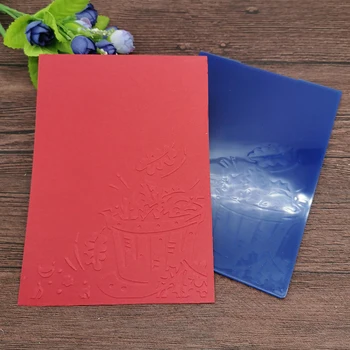 

AOKEDIY Pot grass DIY Plastic Embossing Folders for DIY Scrapbooking Paper Craft/Card Making Decoration Supplies