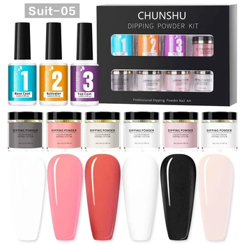 

CHUNSHU10ML Nail Acrylic Powder And Liquid Set Colorful Dipping Nail Glitter Powder Full Pigment Dust For Nail Art DecorationDIY