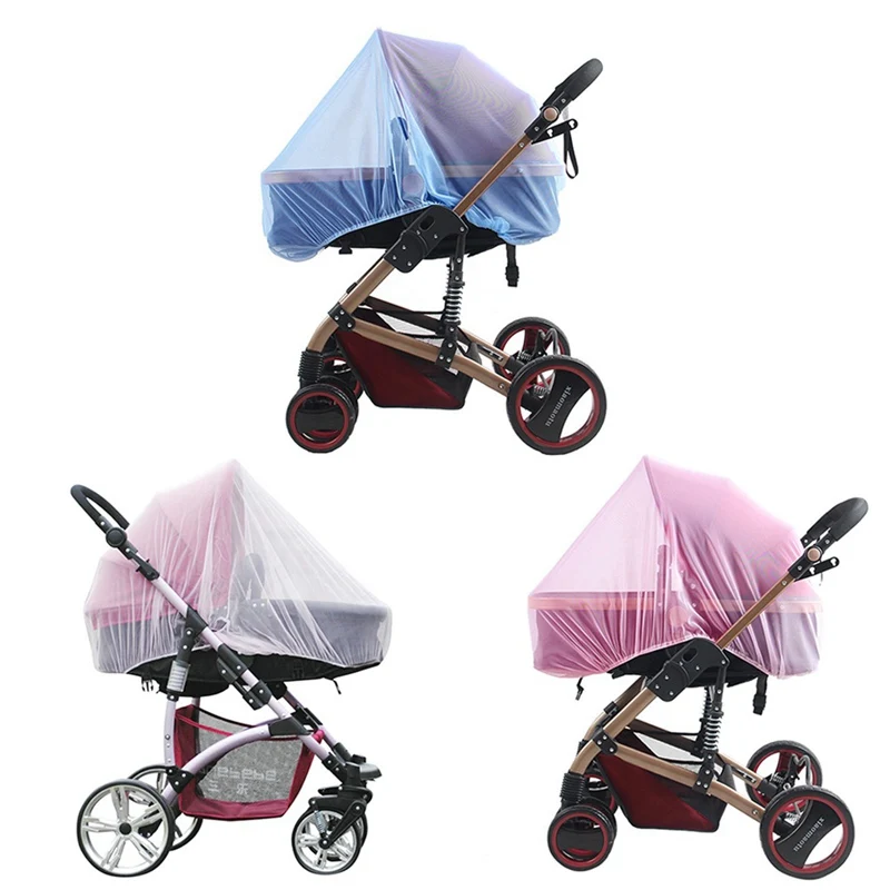 

Safe Baby Stroller Protection Mesh Kids Stroller Accessories Pushchair Mosquito Insect Summer Mosquito Net Shield Net White