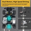 430Pcs Building Blocks 4CH 2.4G APP Phone Remote Control Car Monster Kart Brick Dual Motor Suspension Shockproof RC Car Toy Gift 5