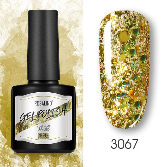 ROSALIND 8ml Gel Nail Polish Shiny Matte Effect Gel Polish For Manicure Nail Art Design Semi Permanent Painting Varnishes Gel RS17-3067
