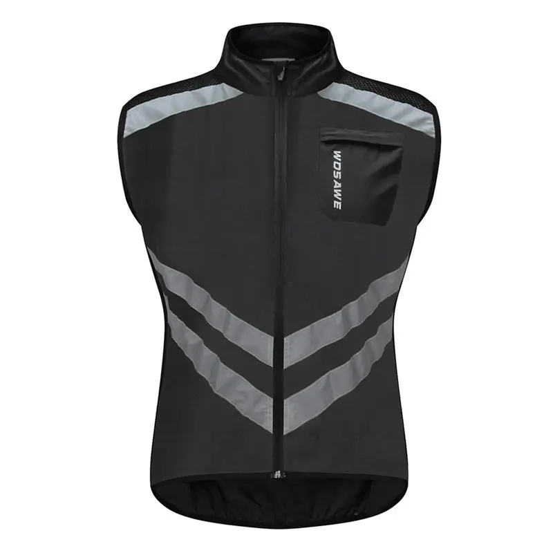 WOSAWE высокая видимость мужские куртки для велоспорта MTB велосипед Спортивная ветровка легкая Светоотражающая Водонепроницаемость дождевик M-3XL - Цвет: BL208-B