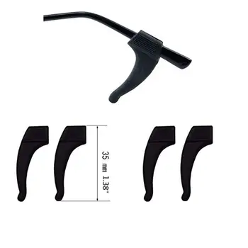 

16 Pairs Silicone Anti-slip Round Eyeglass Retainers Nose Pads Ear Hooks Glasses