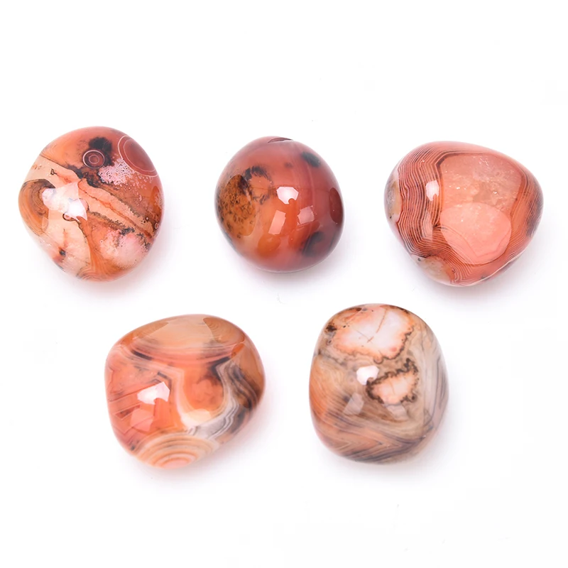 5 шт./лот неровный полированный полосчатый Агат пальмовые камни волнистые галька