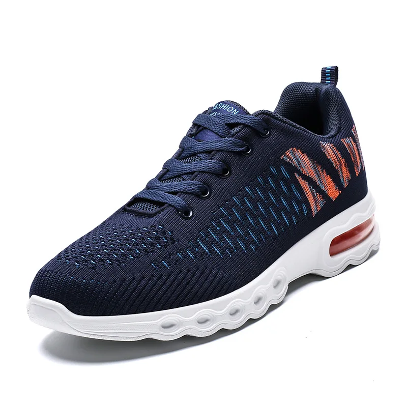 Blue M-men's/обувь на воздушной подушке; сезон осень года; дышащая амортизация; повседневная мужская обувь для студентов - Цвет: Blue