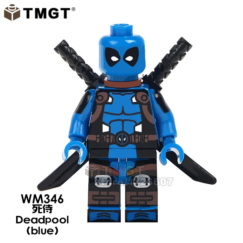 WM346 100 шт./лот Deadpool2 строительные блоки кирпичи кабель Colossus Росомаха Харли Куинн убийца машина Человек-паук PG8180 детские игрушки - Цвет: WM346