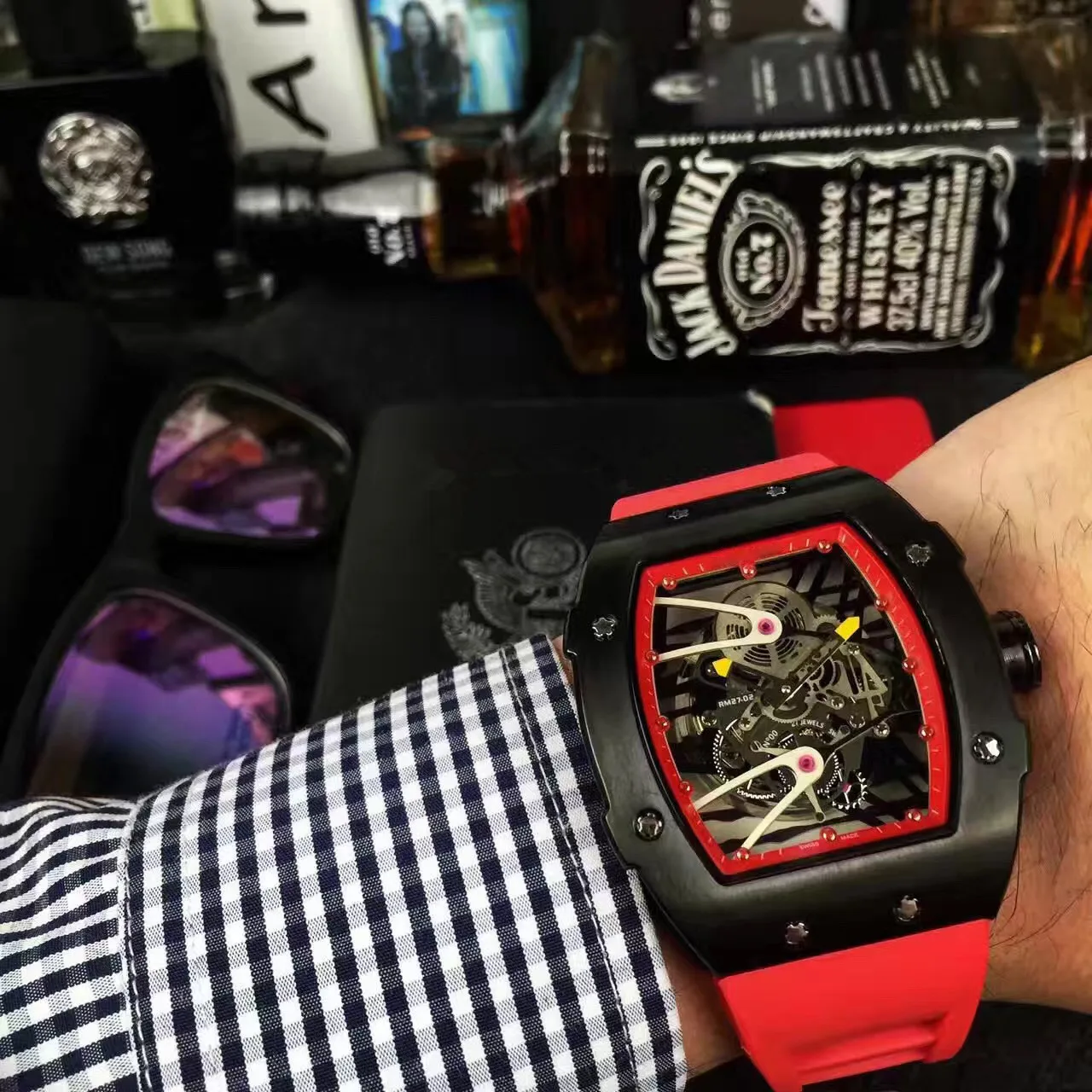 A09222 Mens Watches Top Brand Runway Luxury European Design Automatic Mechanical Watch