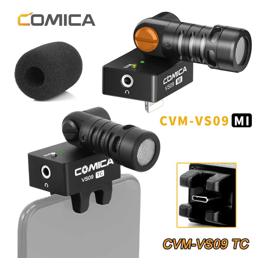 Микрофон COMICA с разъемом 3 5 мм для Huawei Android телефона функцией подключения CVM VS09 MI