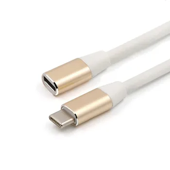 

Type-C Male to Female Extension Cord Aluminium Alloy Extending Line Charging Cable Full Function Audio Video Transfer Cable Hot