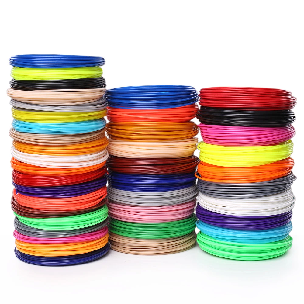 transparent filament 50/100/200 meter ABS PLA 1.75 mm filament plastic for 3d pen No pollution materials 3 d printer pen refills kids birthday gifts 3D Printing Materials