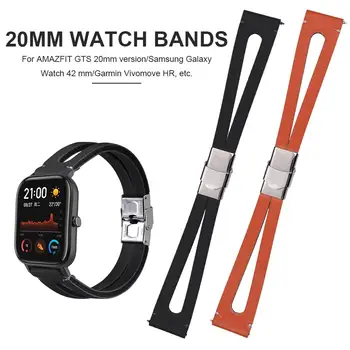 

20mm Leather strap for amazfit GTS g Band Retro Smart Watch Strap Replacement Wristband Smart Bracelet Accessories
