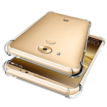 

500pcs Air Cushion Corner Cover For Huawei Honor 30 Pro 30S V30 20 20S X10 9X Play 4T 3 3E Soft TPU Clear Shockproof Case