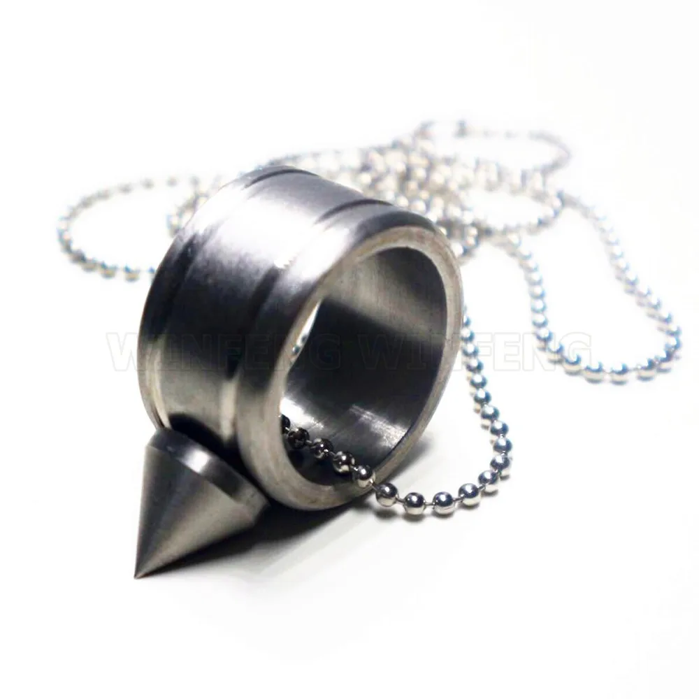 

Self Defense Ring Women Survival Camping Stainless Steel Defensa Personal Weapons Outdoor Emergency Self Defence Tool With Chain
