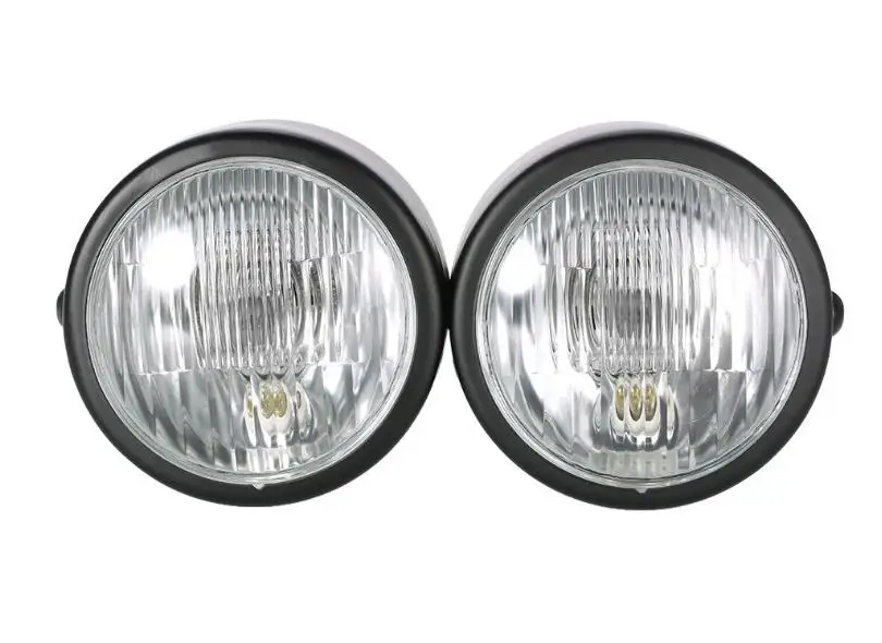 Фара для мотоцикла 4 &quotStreetfigher Twin Round Double Dominator головная лампа V Max Vmax Vmx 1200 Cafe Racer Chrome|