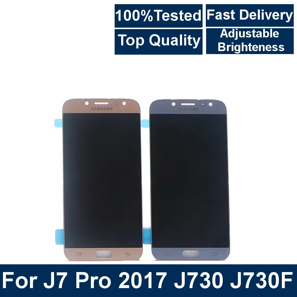 

For Samsung Galaxy J7 Pro 2017 J730 J730F J730H Mobile phone LCD touch screen digitizer component with brightness adjustme