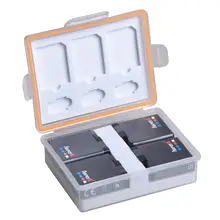 

AsperX 4Pc 1680mAh Gopro AHDBT 501 Camera Bateria Battery for Go Pro Hero 5 6 7 Hero5 Black Sports Action Camera + Card Box