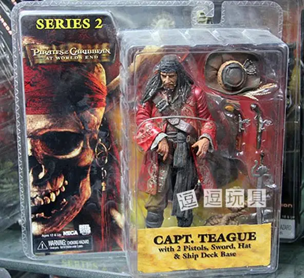 Фигурка пиратского короля NECA в мирах экшн-фигурка Teague из ПВХ ограниченная серия 18