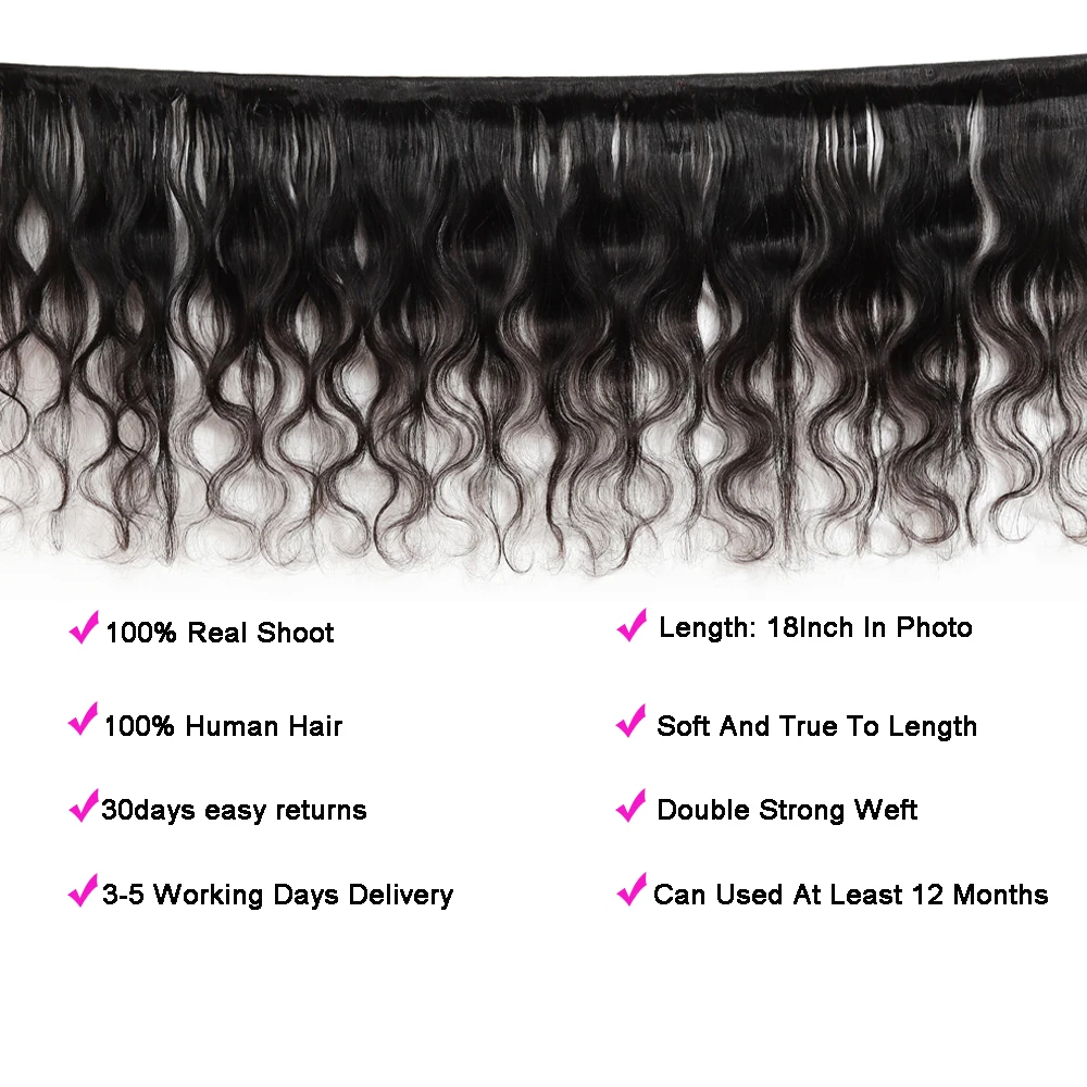 Najtaniej Superfect doczepy typu body wave z Frontal brazylijski ludzkie włosy splot wiązki z zamknięcia Remy czołowa koronki z wiązek