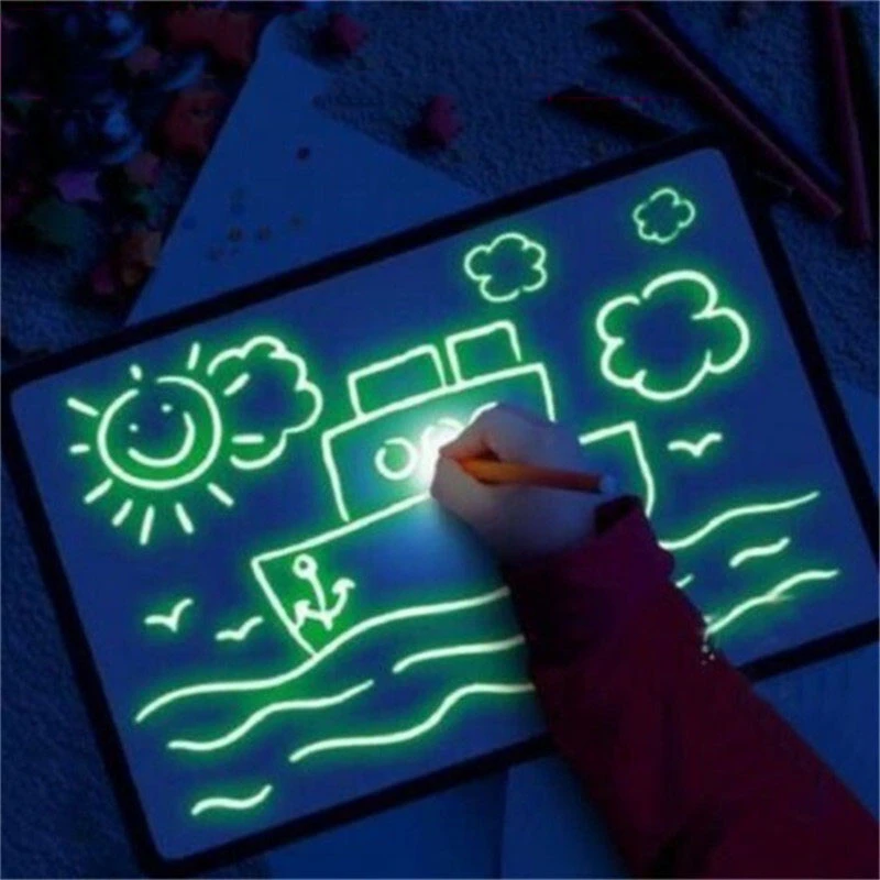 A3 Draw With Light Drawing Board Developing Kids Educational Magic Painting ja