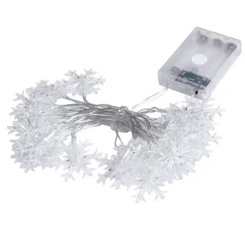 

2.1M 20Leds Snowflake String Lights Led Fairy Lighting String Xmas Party Festival Wedding Garden Garland Decor