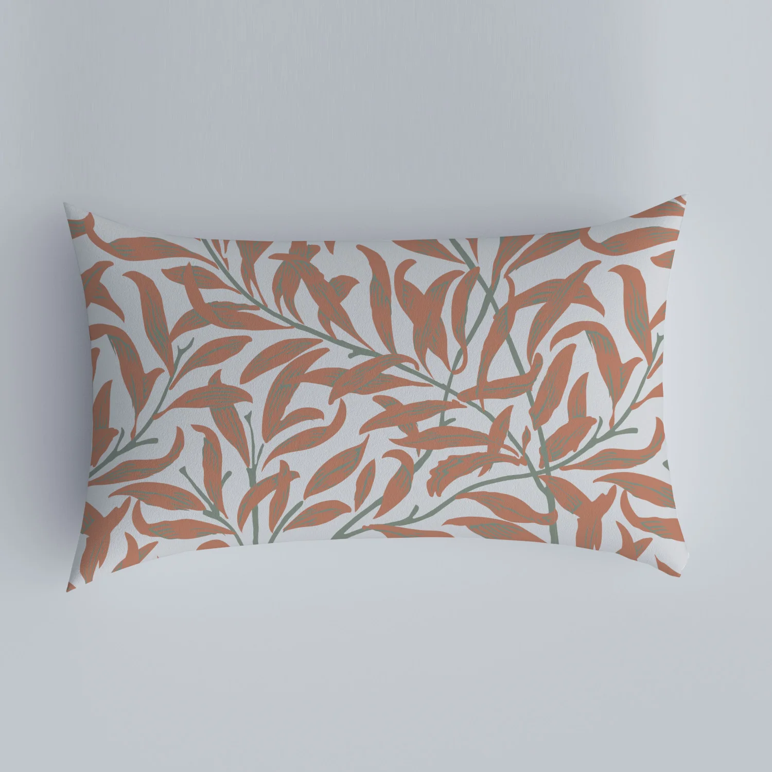 Pastoral style pillowcase Nordic flower pattern cushion cover car backrest pillowcase living room sofa home pillowcase single 2